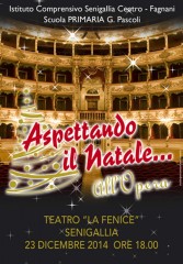 locandina del concerto della scuola Primaria Pascoli di Senigallia per il natale