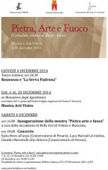 locandina spettacolo "Pietra arte fuoco" a Corinaldo