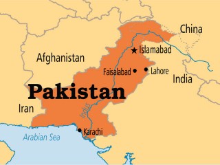 Mappa del Pakistan