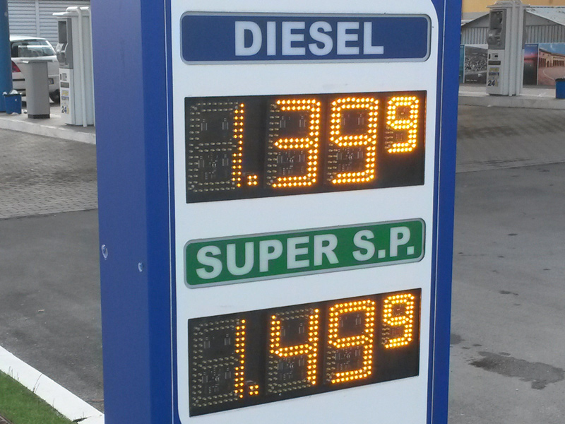 I prezzi di benzina e diesel a Senigallia (dicembre 2014)