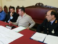 Roccato, Mangialardi, Memè e Brunaccioni alla conferenza di presentazione dei lavori sul ponte Perilli a Senigallia