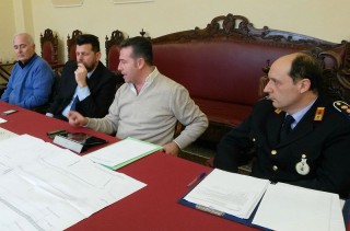 Roccato, Mangialardi, Memè e Brunaccioni alla conferenza di presentazione dei lavori sul ponte Perilli a Senigallia