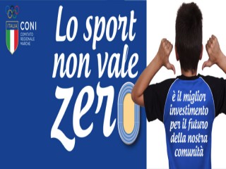 "Lo sport non vale zero": campagna Coni