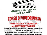 locandina del corso di videoripresa del centro Le Rondini