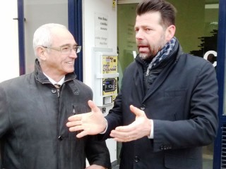 Stefano morellina (RFI) e Maurizio Mangialardi