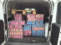 Prodotti donati alla onlus Il Gattile di Senigallia