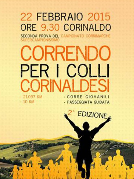 la locandina della mezzamaratona di Corinaldo