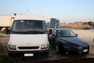 I mezzi rubati rinvenuti a Pianello