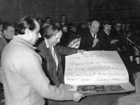 Aldo Borgonzoni con Nilde Jotti