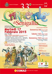 locandina del Carnevale 2015 a Senigallia