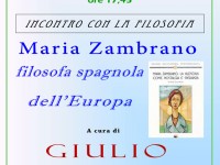 volantino incontro "Maria Zambrano"
