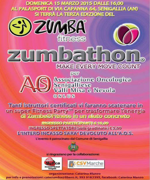 Zumba benefica per Aos