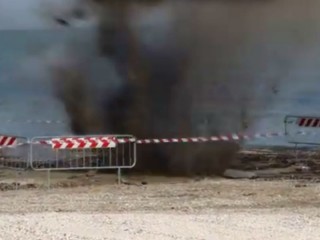 Granata fatta brillare sul Lungomare di Senigallia