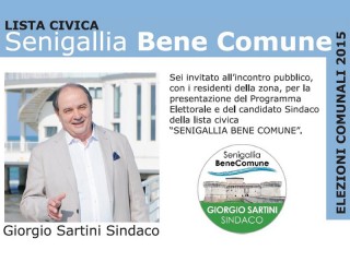 Locandina per il ciclo di incontri promosso da "Senigallia Bene Comune"