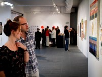 I visitatori alla mostra del movimento Introvisione