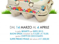 locandina del concorso "Pasqua vincente" al centro commerciale Il Maestrale