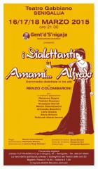 locandina dello spettacolo della compagnia I Dialettanti