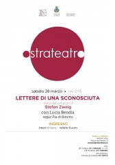 manifesto "Lettere da una sconosciuta"