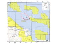 La mappa dell'area per lo stoccaggio di Co2 "Sibilla"