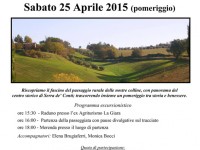 Locandina della passeggiata naturalistica e panoramica nel territorio di Serra de' Conti