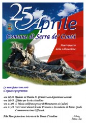 Locandina iniziative 25 Aprile 2015 - Anniversario della Liberazione
