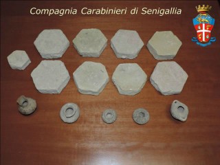 Reperti archeologici recuperati dai Carabinieri