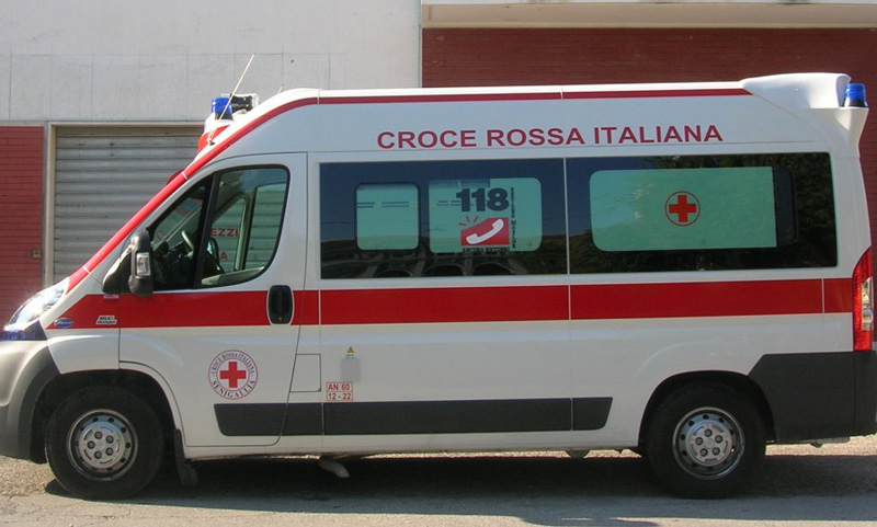 L'ambulanza della Croce Rossa Italiana - sez di Senigallia