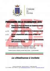 celebrazioni 25 aprile ad Ostra