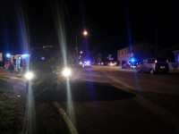 L'auto cappottata a Senigallia dopo l'incidente in via Sanzio