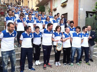 Corinaldo: presentata la Nazionale Italiana Sbandieratori e Musici