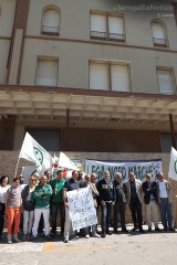 La Lega Nord a Senigallia, sotto l'hotel Marche