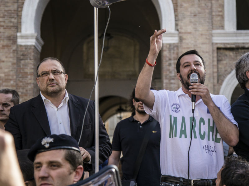 Roberto Paradisi e Matteo Salvini