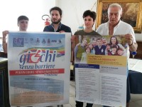 da sx: Rotatori, Storoni, Rossetti e Battistini illustrano le iniziative solidali sulla disabilità