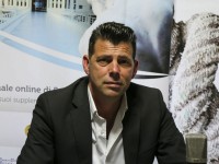 Maurizio Mangialardi durante l'incontro con Franco Giannini