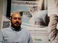 Paolo Battisti nella redazione di Senigallia Notizie