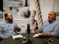 Paolo Battisti e Franco Giannini nella redazione di Senigallia Notizie
