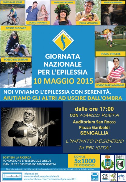 Locandina per l’edizione 2015 della Giornata nazionale per l’Epilessia