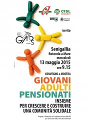Locandina del convegno conclusivo del progetto GAP's voluto dall'Anteas delle Marche