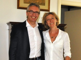 L'incontro di Luca Ceriscioli con il presidente della Provincia di Ancona Liana Serrani