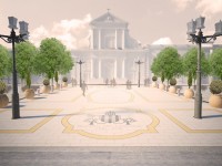 La "nuova" piazza Garibaldi dopo l'intervento di riqualificazione dell'isolato denominato "Orti del Vescovo"