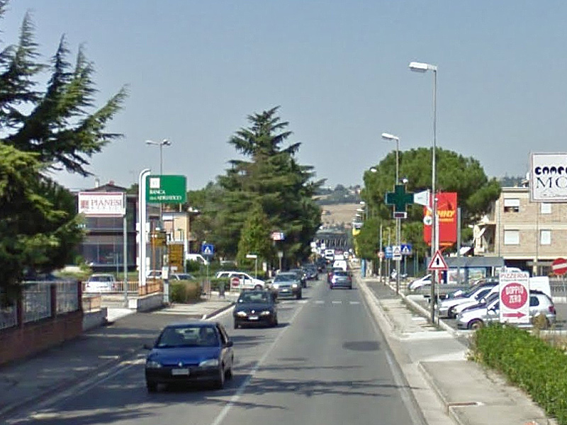 viale Pausula a Corridonia, Macerata