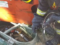 muletto rompe un serbatoio di Gpl