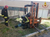 muletto rompe un serbatoio di Gpl