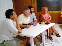 I coordinatori de La Città Futura: Massimiliano Giacchella, Virgilio Marconi, Massimiliano Grossi e Francesca Paci