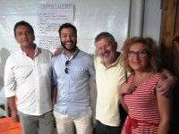 I coordinatori de La Città Futura: Massimiliano Giacchella, Massimiliano Grossi, Virgilio Marconi e Francesca Paci