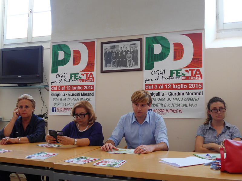 La presentazione della festa dell'Unità del PD Senigallia - luglio 2015