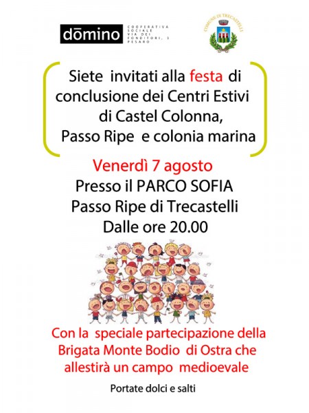 Locandina della festa a Trecastelli