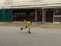 Camilla Zazzarini del Senigallia Skating in gara