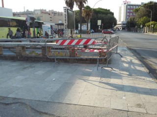 Sottopasso della stazione danneggiato