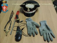 Tentato furto in casa Belvedere Ostrense - materiale sequestrato